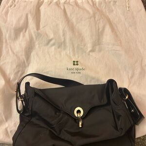 Kate Spade Black Crossbody Bag with Gold Accents